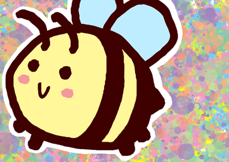 zoomed in the bee legs